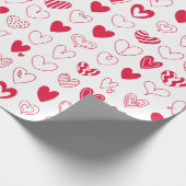 Papier Cadeau Joyeuse Saint Valentin cœurs d'amour (Coin)