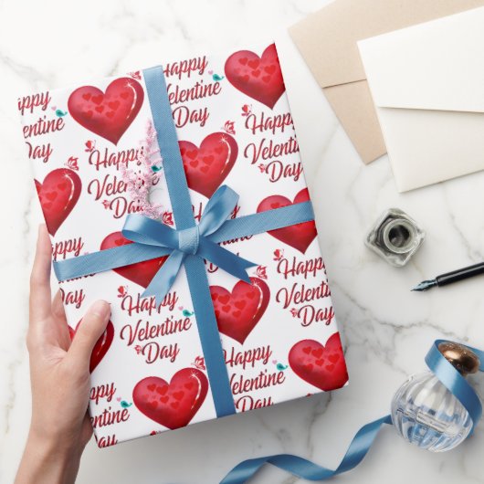 Papier Cadeau Joyeuse Saint-Valentin mignonne (Cadeaux)