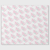 Papier Cadeau Joyeuse Saint-Valentin moderne (Plat)