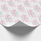 Papier Cadeau Joyeuse Saint-Valentin moderne (Coin)