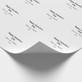 Papier Cadeau Joyeuse Saint-Valentin nom date simple minimaliste (Coin)