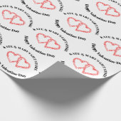 Papier Cadeau Joyeuse Saint-Valentin Nom de l'entreprise (Coin)