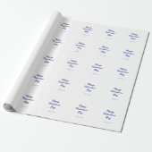 Papier Cadeau Joyeuse Saint-Valentin violet nom ajouter un messa (Déroulé)