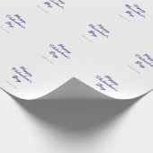Papier Cadeau Joyeuse Saint-Valentin violet nom ajouter un messa (Coin)