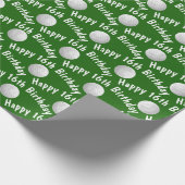 Papier Cadeau Joyeuses balles de golf 16e anniversaire (Coin)