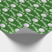 Papier Cadeau Joyeuses balles de golf 50e anniversaire (Coin)