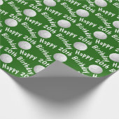 Papier Cadeau Joyeuses balles de golf du 20e anniversaire (Coin)