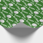 Papier Cadeau Joyeuses boules de golf du 75e anniversaire (Coin)