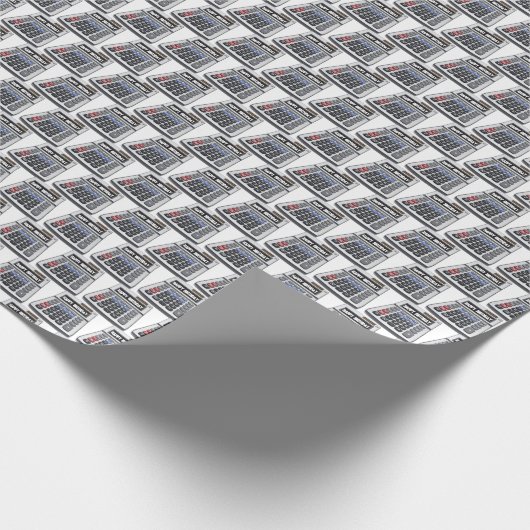 Papier Cadeau Joyeuses calculatrices d'anniversaire (Coin)