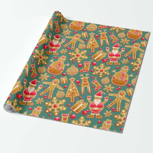 Papier Cadeau Joyeuses fêtes (Déroulé)