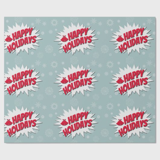 Papier Cadeau Joyeuses fêtes (Plat)