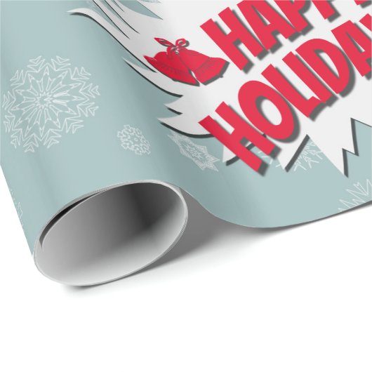 Papier Cadeau Joyeuses fêtes (Coin rond)