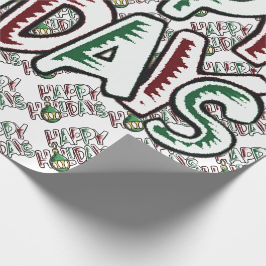 Papier Cadeau Joyeuses fêtes - (Coin)