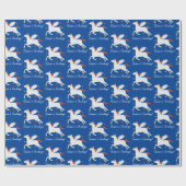 Papier Cadeau Joyeuses Fêtes de la constellation Pegasus (Plat)