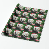 Papier Cadeau Joyeuses Fêtes de Red Panda Père Noël Wrapping Pa (Déroulé)