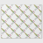 Papier Cadeau Joyeuses Fêtes Gnome (Plat)