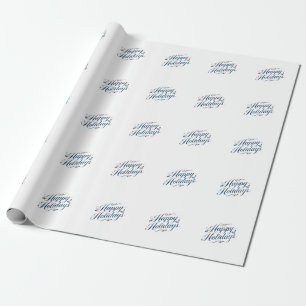 Papier Cadeau Joyeuses Fêtes Joyeux Noël Famille Nouvel An
