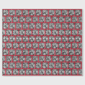 Papier Cadeau Joyeuses Fêtes QR Code (Plat)