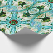 Papier Cadeau Joyeuses grenouilles.... (Coin)