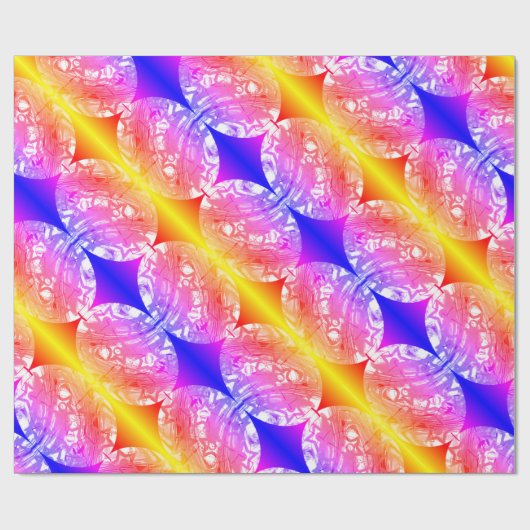 Papier Cadeau Joyeuses jolies bulles de Noël (Plat)