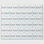 Papier Cadeau Joyeuses lunettes Bifocales d'anniversaire (Plat)