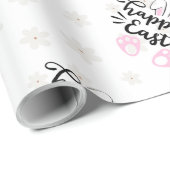 Papier cadeau Joyeuses Pâques (Coin rond)