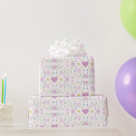 Papier Cadeau Joyeuses Pâques Message Mignon (Cadeaux de fête)