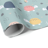 Papier Cadeau Joyeuses tortues (Coin rond)