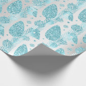 Papier Cadeau Joyeuses vacances Gris Parties scintillant Arbre d (Coin)