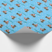 Papier Cadeau Joyeuses vacances Min Pin (Coin)