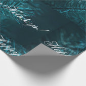Papier Cadeau Joyeuses Vacances Pale Green Pine Fir Tree (Coin)