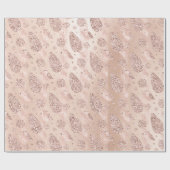 Papier Cadeau Joyeuses vacances Rose rose Parties scintillant Dé (Plat)