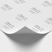 Papier Cadeau Joyeux 10e anniversaire simple nom de mariage mini (Coin)