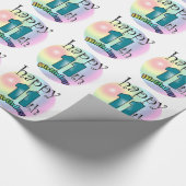Papier Cadeau Joyeux 11e anniversaire (Coin)