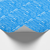 Papier Cadeau Joyeux 16ème anniversaire bleu (Coin)