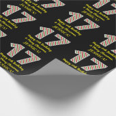 Papier Cadeau Joyeux 17e anniversaire & Joyeux Noël, Nom personn (Coin)