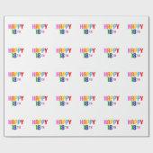 Papier Cadeau Joyeux 18 (Plat)