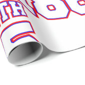 Papier Cadeau joyeux 1865 (Coin rond)