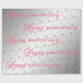 Papier Cadeau Joyeux 25e anniversaire d'argent de luxe (Plat)