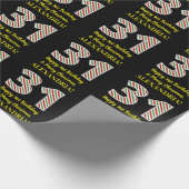 Papier Cadeau Joyeux 31e anniversaire & Joyeux Noël, Nom personn (Coin)