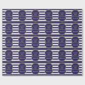 Papier Cadeau Joyeux 40e anniversaire de la Parties scintillant  (Plat)