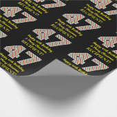 Papier Cadeau Joyeux 47e anniversaire & Joyeux Noël, Nom personn (Coin)