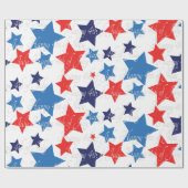 Papier Cadeau Joyeux 4 juillet / Jour de l'Indépendance (Plat)