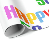 Papier Cadeau Joyeux 50ème (Coin rond)