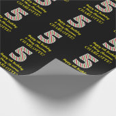 Papier Cadeau Joyeux 5e anniversaire & Joyeux Noël, Nom personna (Coin)