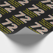 Papier Cadeau Joyeux 72e anniversaire & Joyeux Noël, Nom personn (Coin)