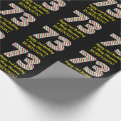 Papier Cadeau Joyeux 73e anniversaire & Joyeux Noël, Nom personn (Coin)