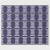 Papier Cadeau Joyeux 80e anniversaire Parties scintillant d'or e (Plat)