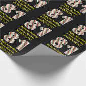 Papier Cadeau Joyeux 81e anniversaire & Joyeux Noël, Nom personn (Coin)