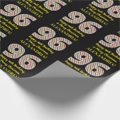 Papier Cadeau Joyeux 96e anniversaire & Joyeux Noël, Nom personn (Coin)